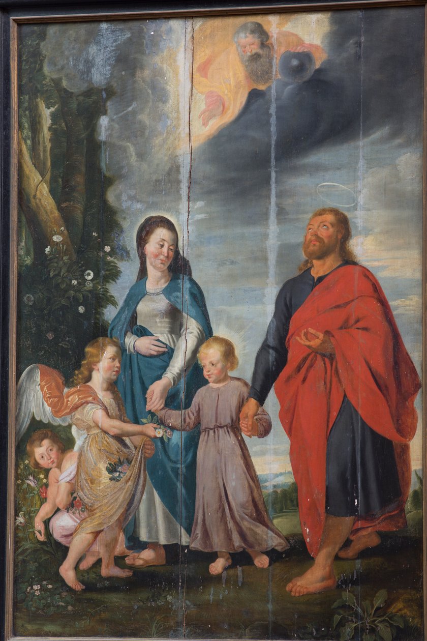 Pfarrkirche (Parochiekerk Sint-Walburga). Gemälde. von Alec Hunter