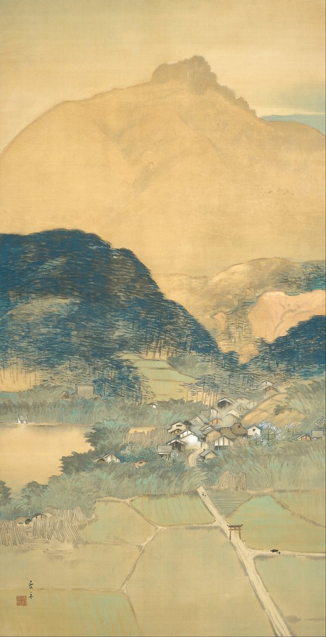 Abendglühen von Kawamura Manshu
