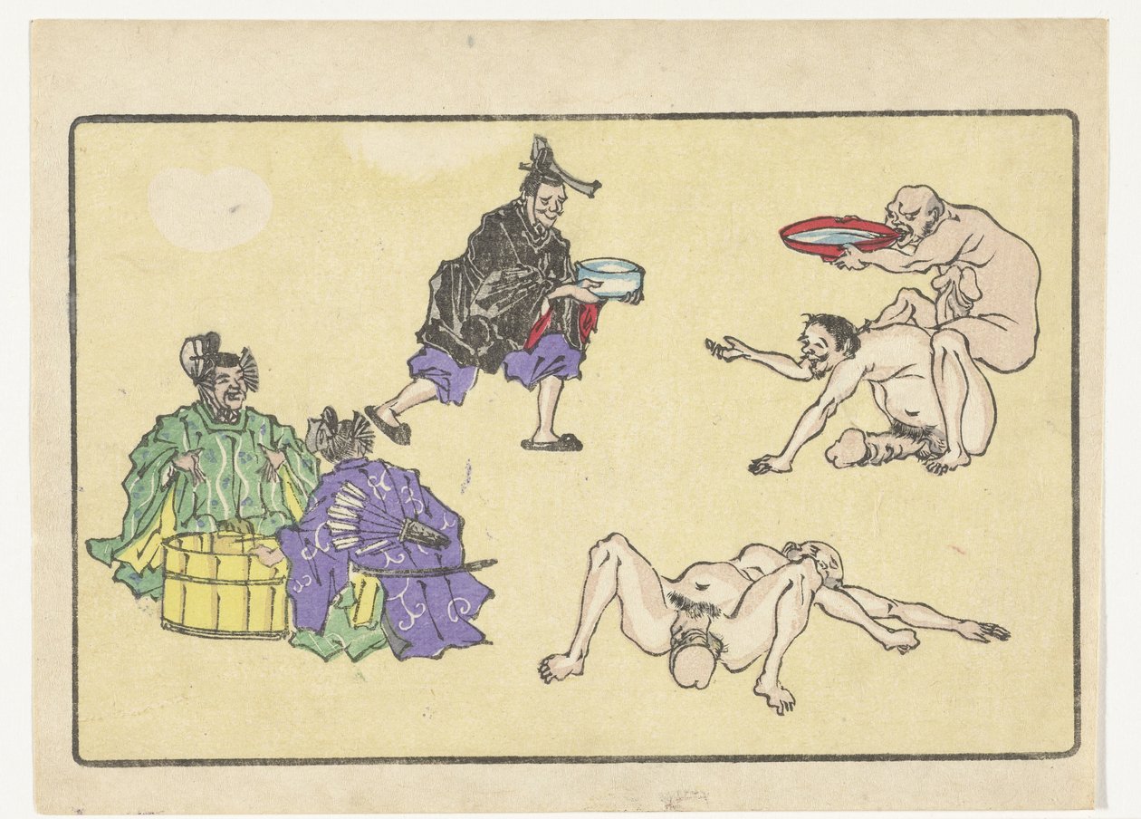 Wasserträger von Kawanabe Kyosai