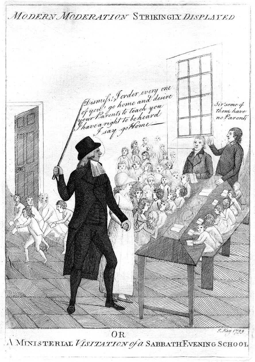 Moderne Mäßigung auffallend dargestellt, 1799 von Kay