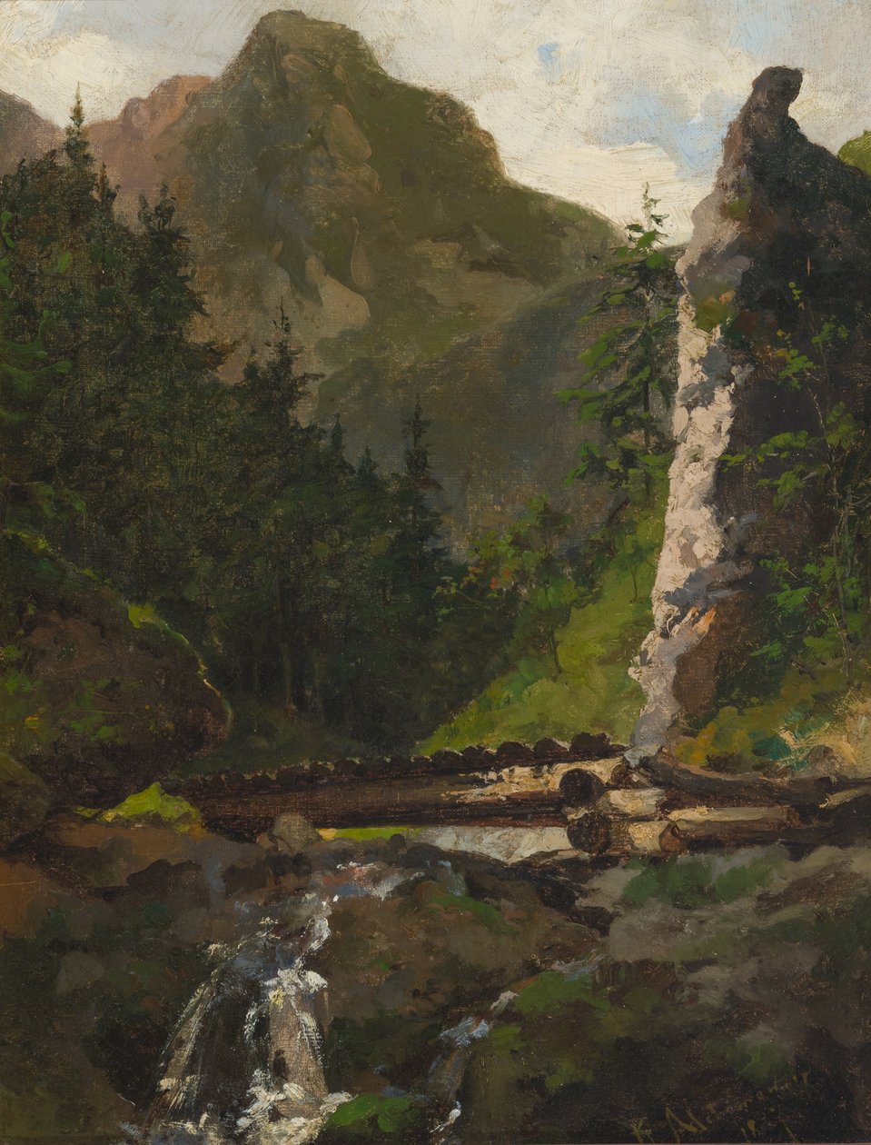 In der Ferne die Tatra von Kazimierz Alchimowicz