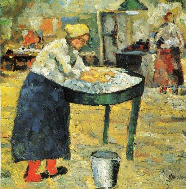 Wäscherin von Kazimir Severinovich Malevich