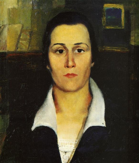 Porträt einer Frau von Kazimir Severinovich Malevich