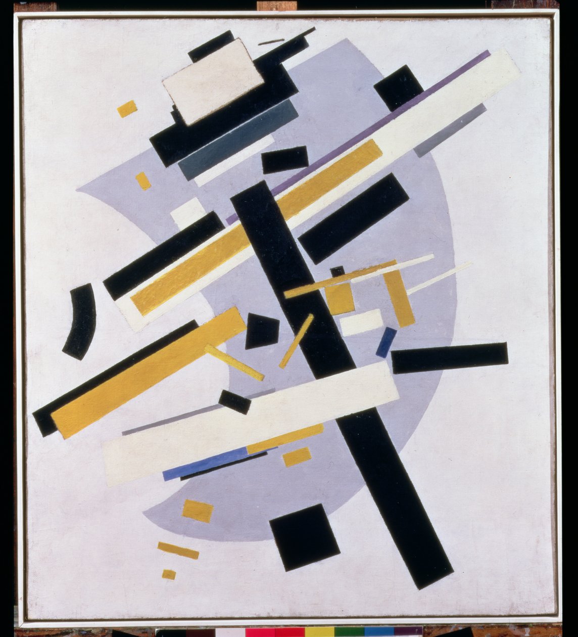 Supremus Nr. 58 Dynamische Komposition in Gelb und Schwarz, 1916 von Kazimir Severinovich Malevich