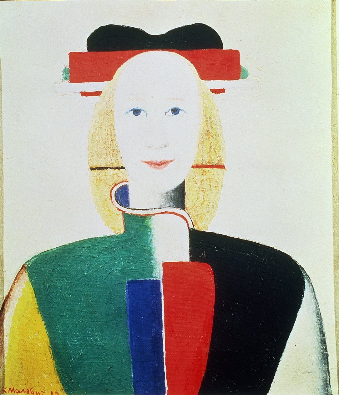 Das Mädchen mit dem Hut von Kazimir Severinovich Malevich