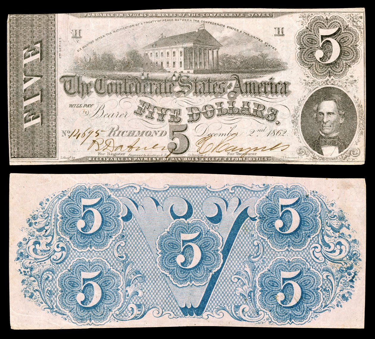 CSA-T53-$5-1862 von Keatinge and Ball