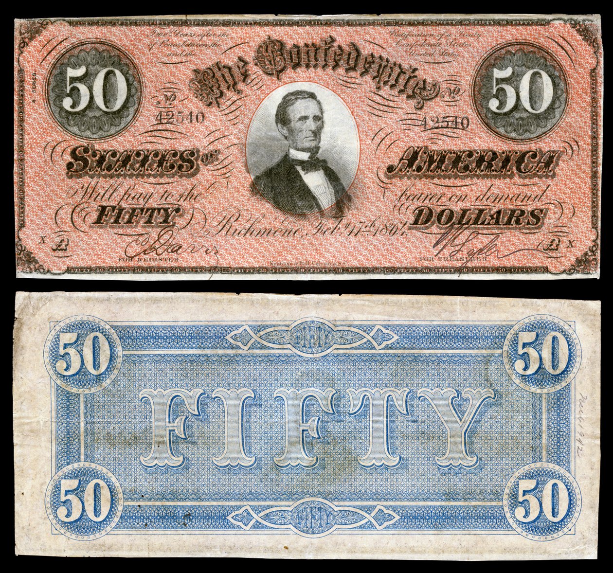 CSA-T66-$50-1864 von Keatinge and Ball