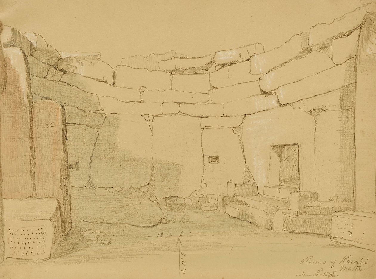 Ruinen, Krindi, Malta von Kellogg, Miner Kilbourne