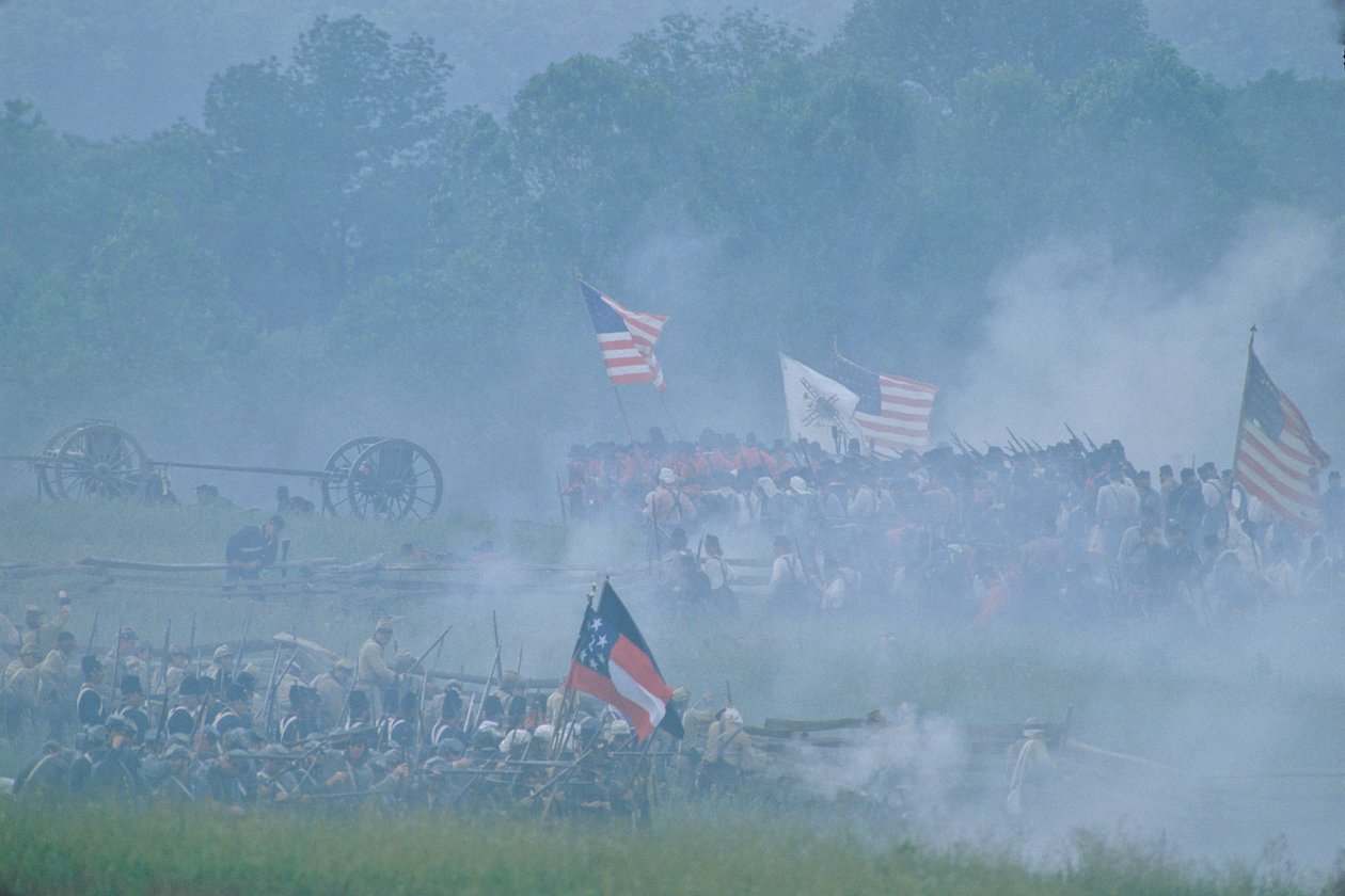 Manassas-Schlacht-Nachstellung, Bürgerkrieg, 2004 (Foto) von Kenneth Garrett