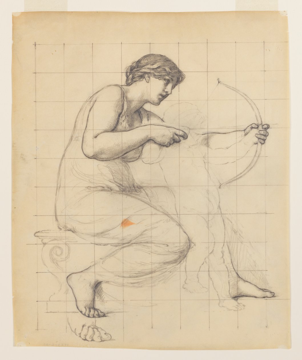 Studie für "Die Erziehung des Amor" von Kenyon Cox