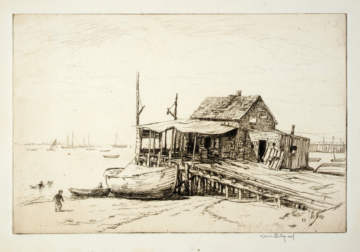 Fischkai, Gloucester von Kerr Eby