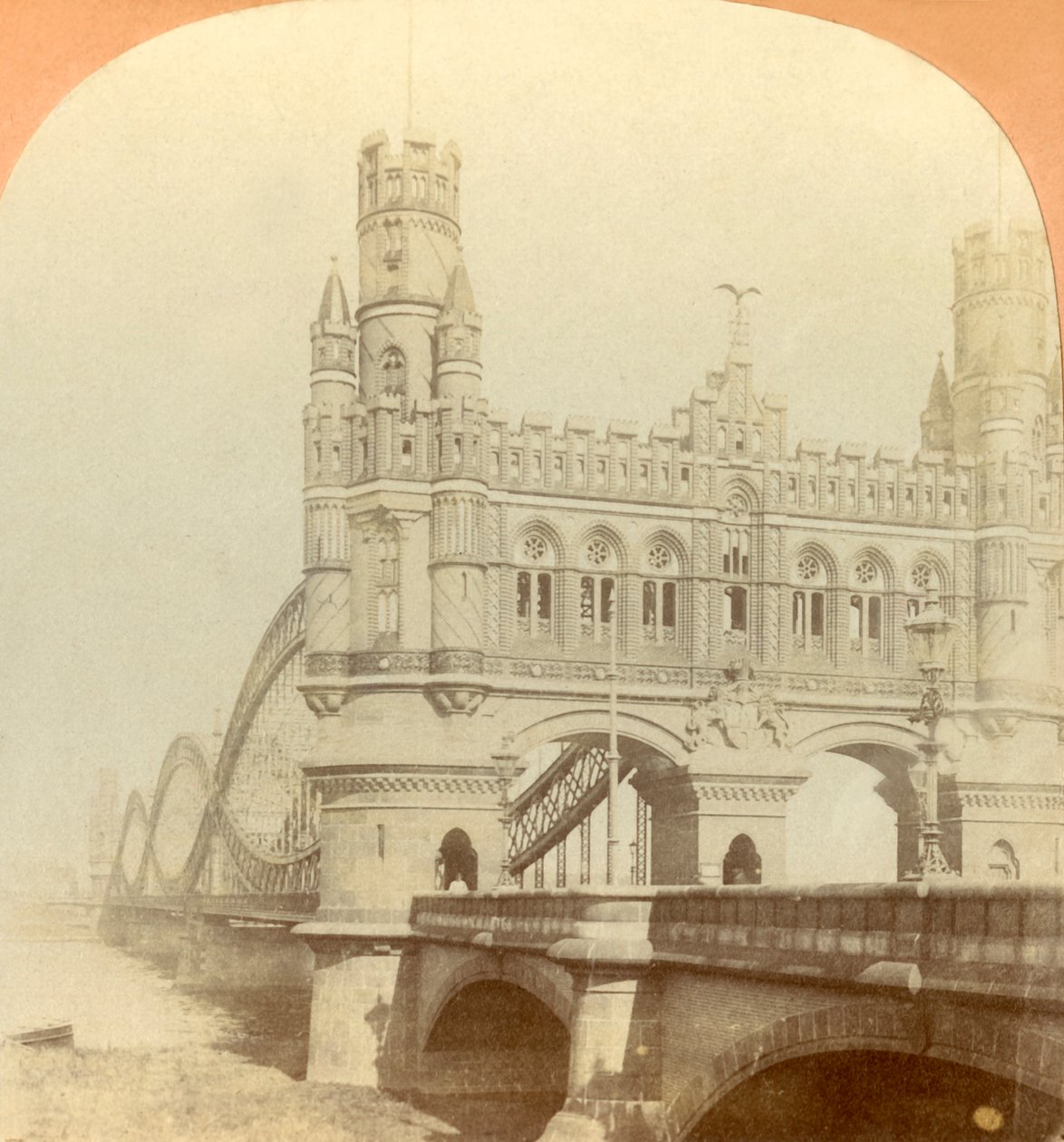 Kaiserbrücke, Hamburg, Deutschland, 1896 von Keystone View Company