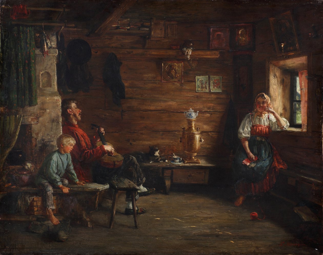 Familienidylle von Kirill Vikentievich Lemoch