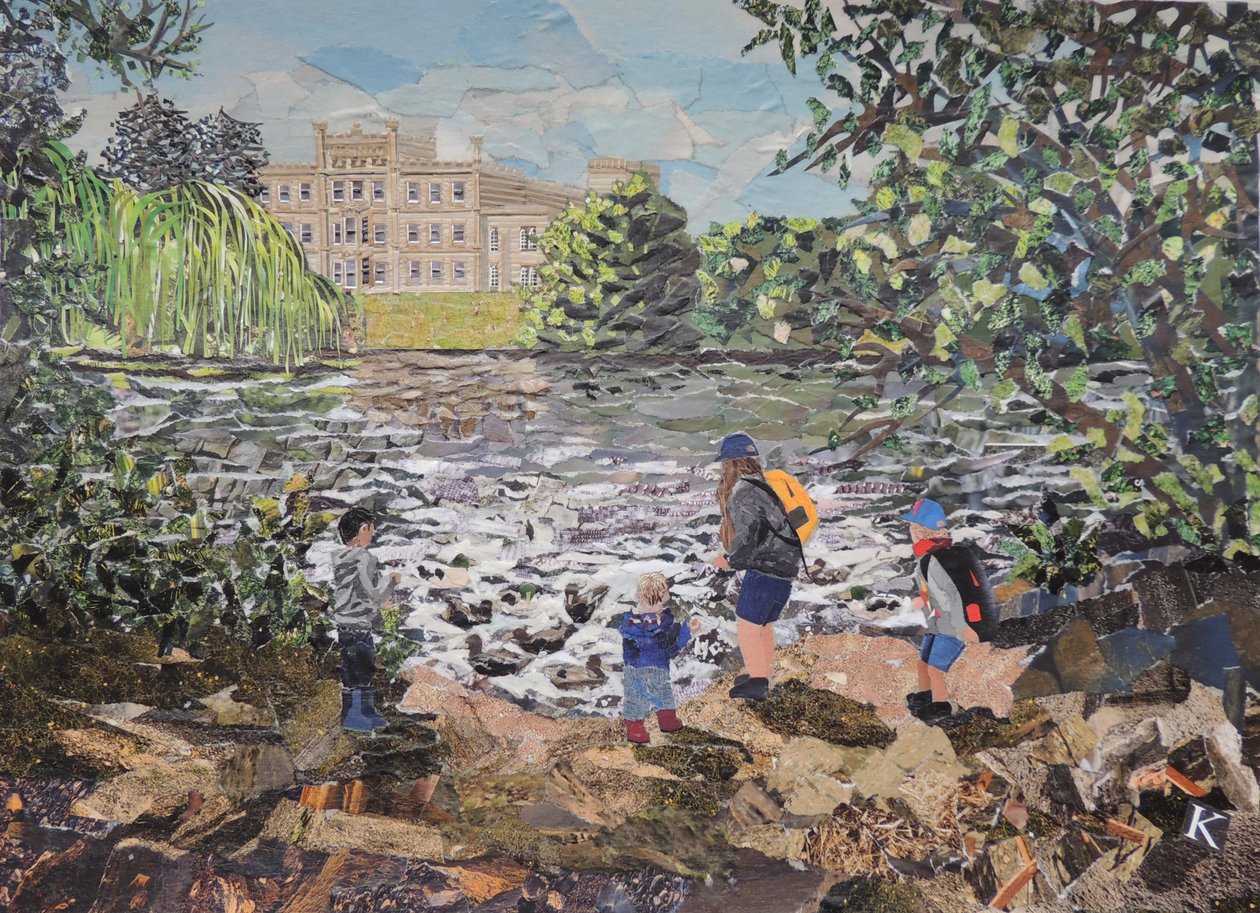 Enten füttern am Elvaston Castle von Kirstie Adamson