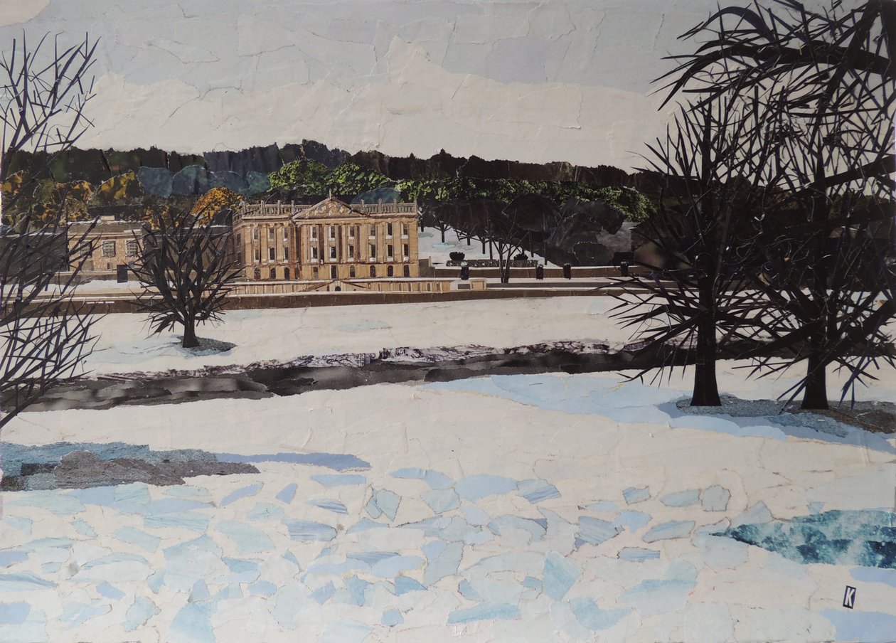 Chatsworth im Schnee von Kirstie Adamson