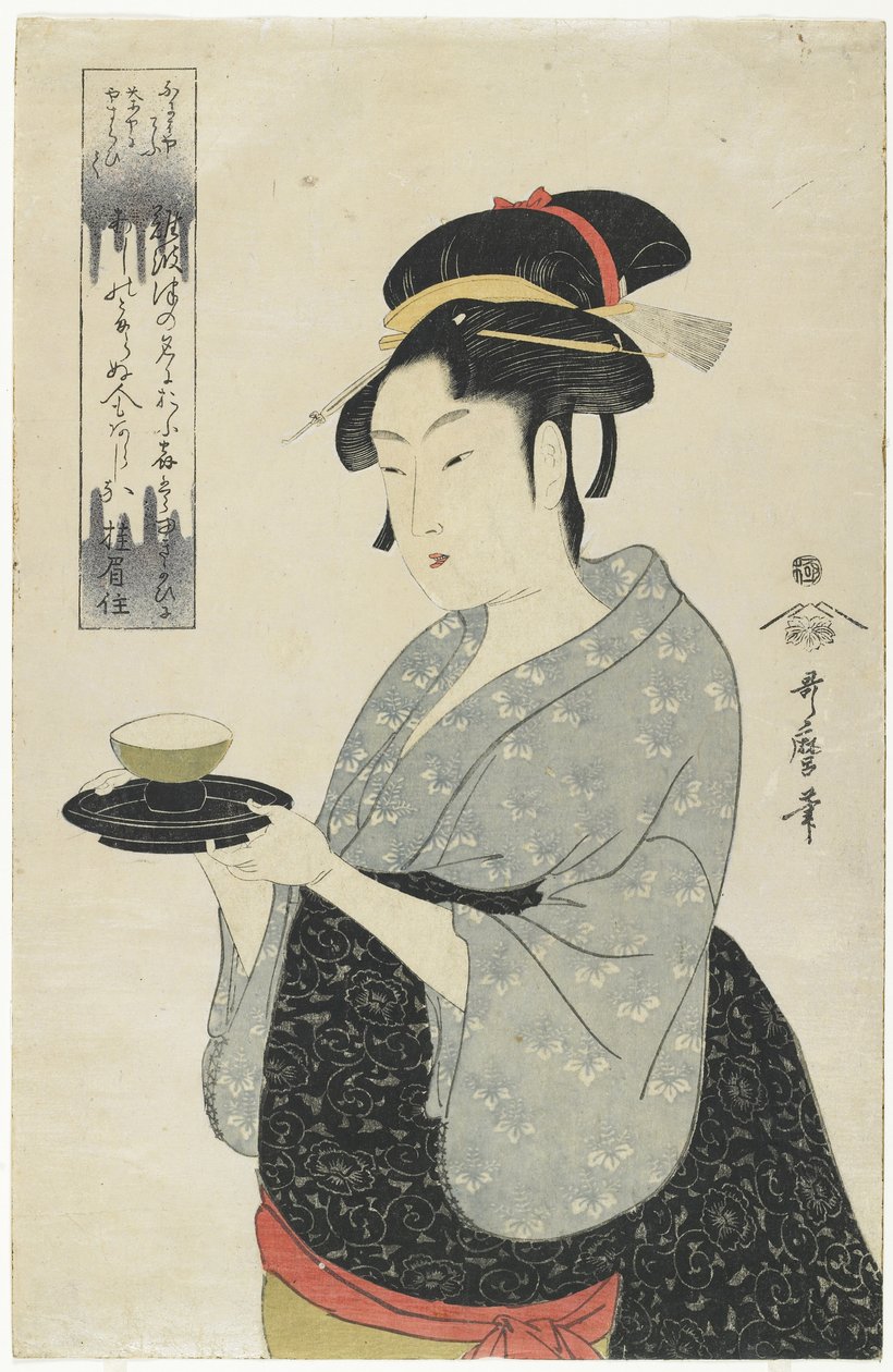 Naniwaya Teestuben-Kellnerin Okita, ca. 1793 von Kitagawa Utamaro