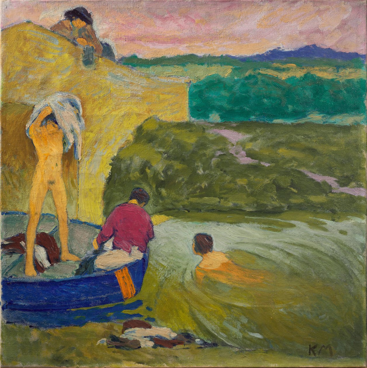 Badende, um 1911 von Koloman Moser