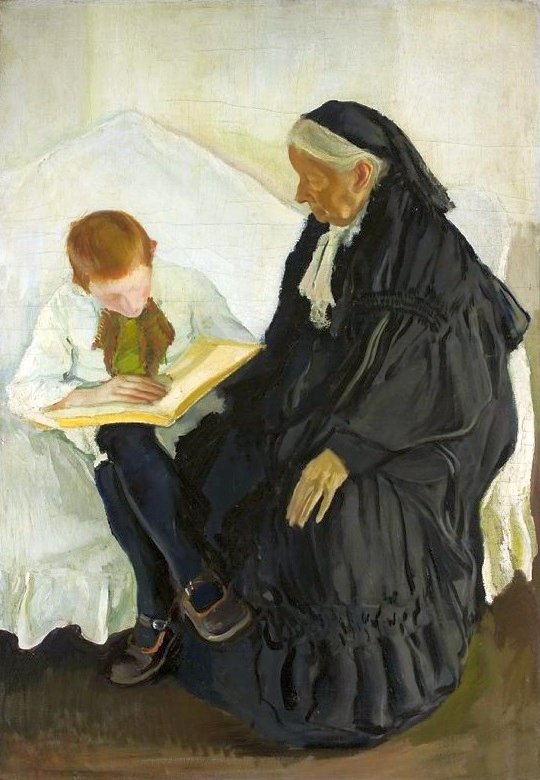 Großmutter und Enkel von Konrad Krzyzanowski