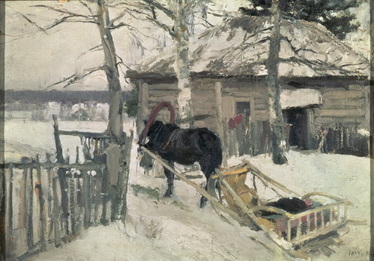 Winter, 1894 von Konstantin Alekseevich Korovin