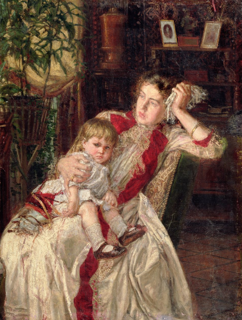 Familienstreit, 1890 von Konstantin Apollonovich Savitsky