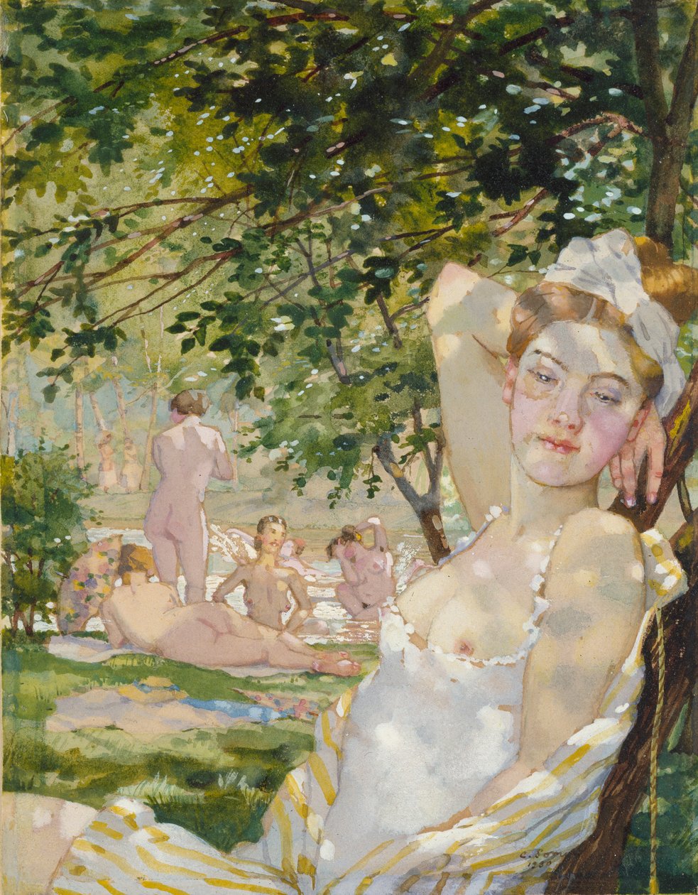 Badende in der Sonne, 1930 von Konstantin Somov
