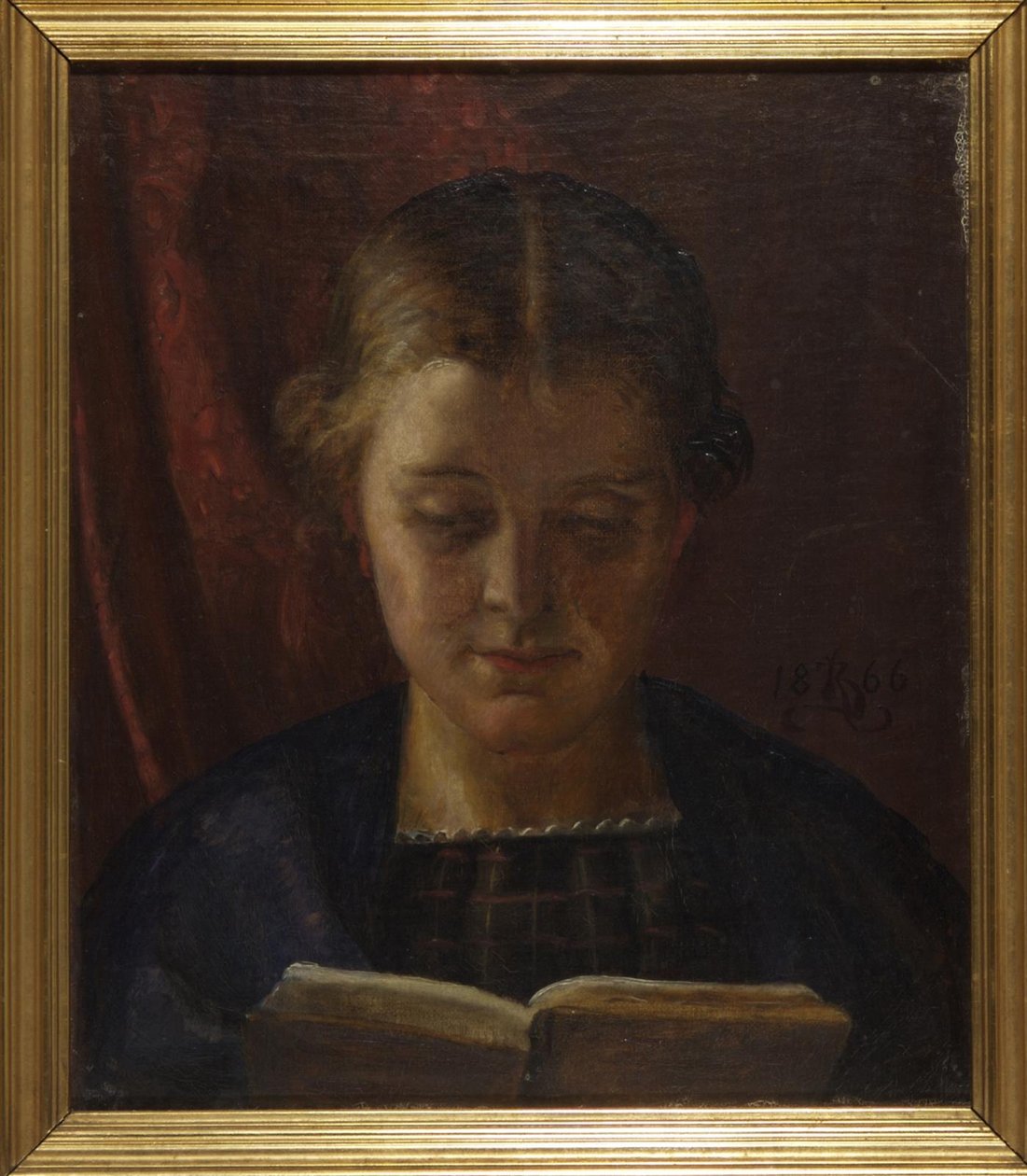 Elisabeth Zahrtmann, die Schwester des Künstlers, lesend von Kristian Zahrtmann