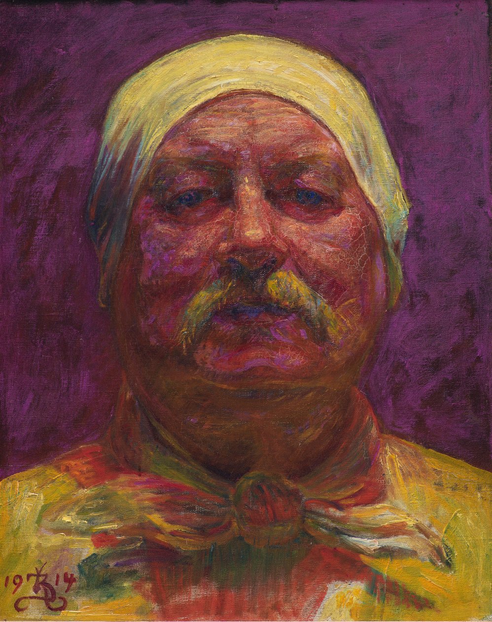 Selbstporträt, 1914 von Kristian Zahrtmann