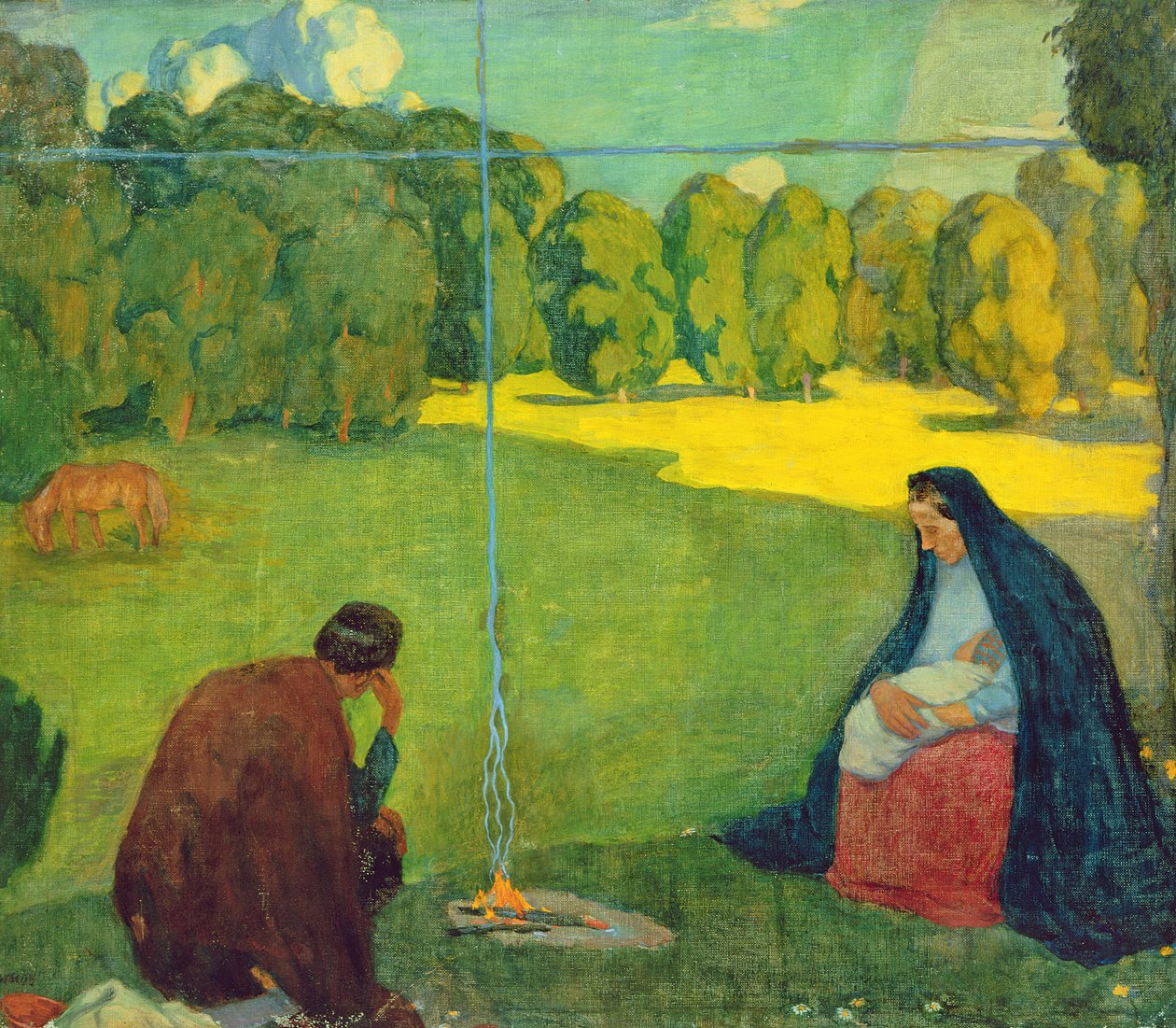 Rast während der Reise, ca. 1905 von Kristjan Raud