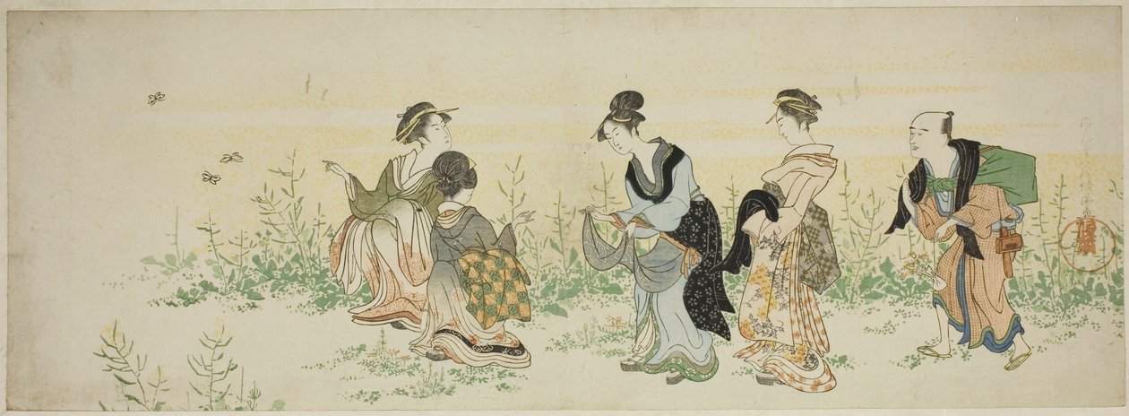 Frühlingsblumen sammeln von Kubo Shunman