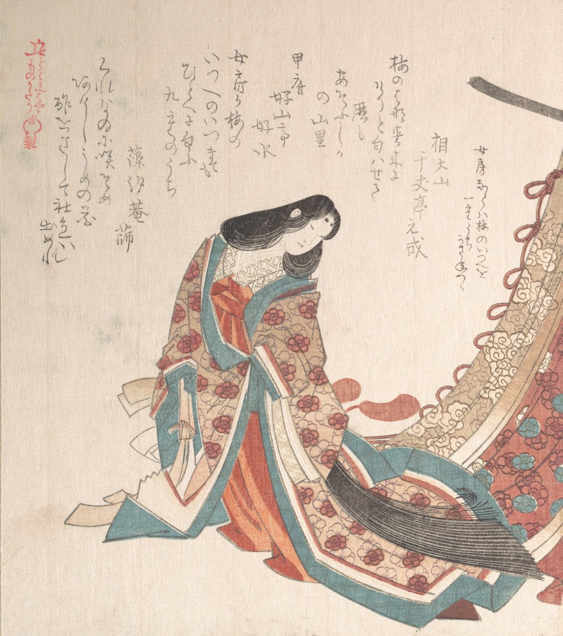 Junge Hofdame, 19. Jahrhundert von Kubo Shunman