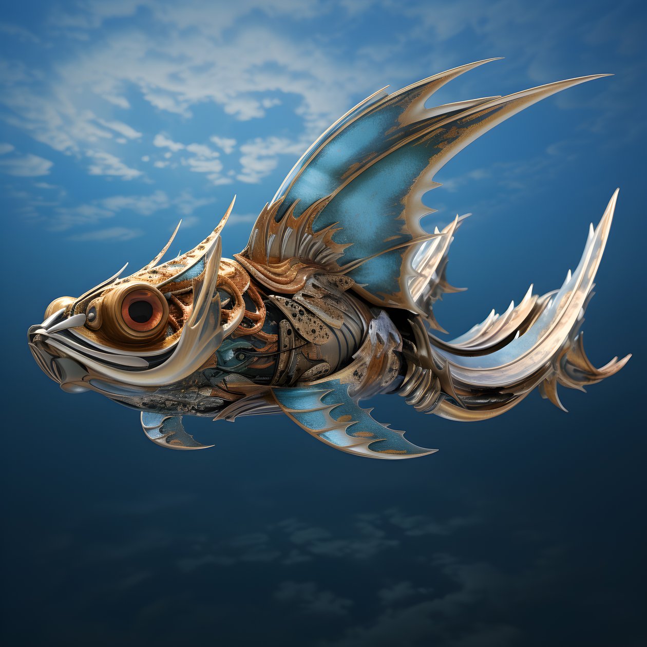 Ein fliegender Fisch von Kurt Heppke