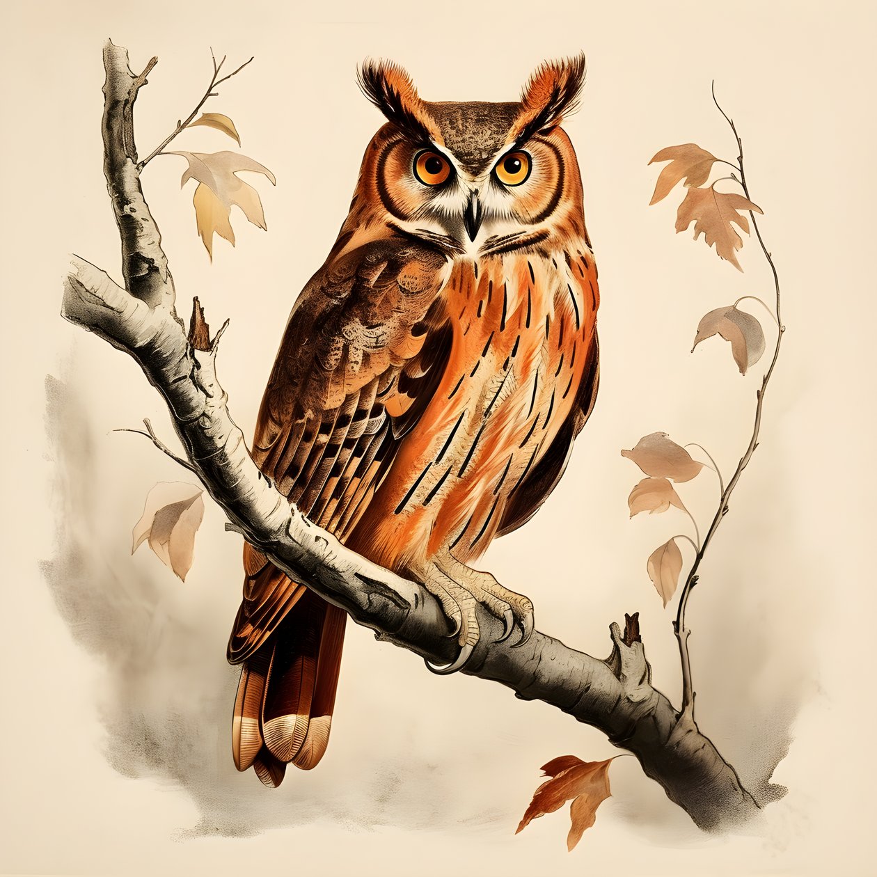 Eule 4 von Kurt Heppke