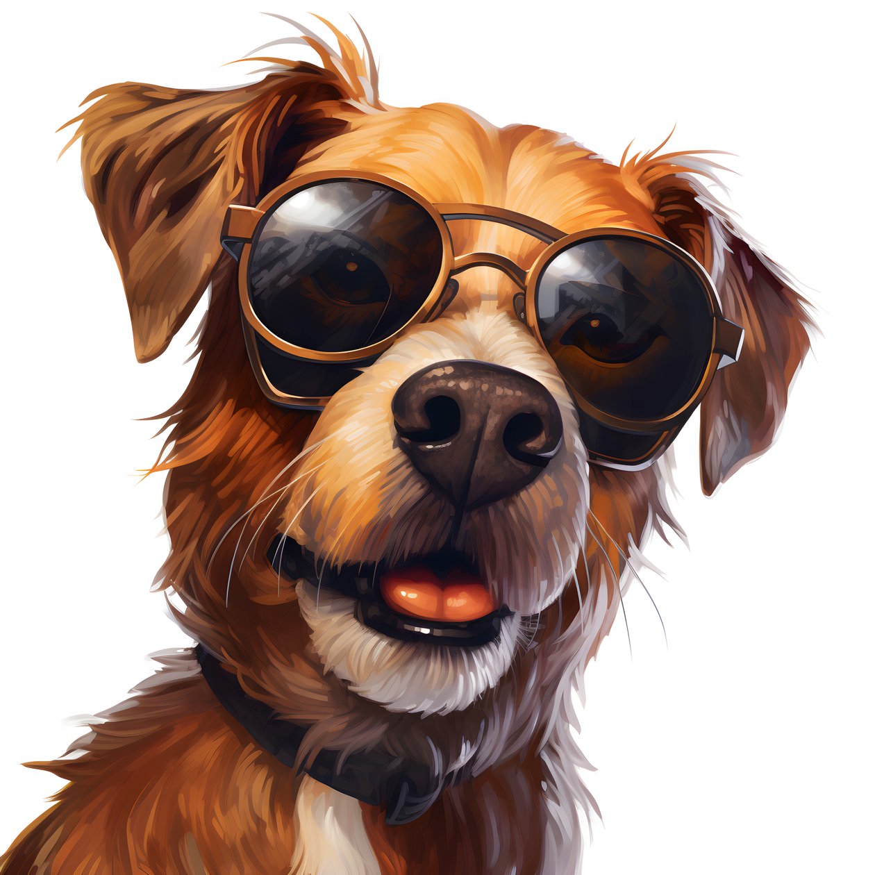 Hund, Cartoon, Sonnenbrille von Kurt Heppke