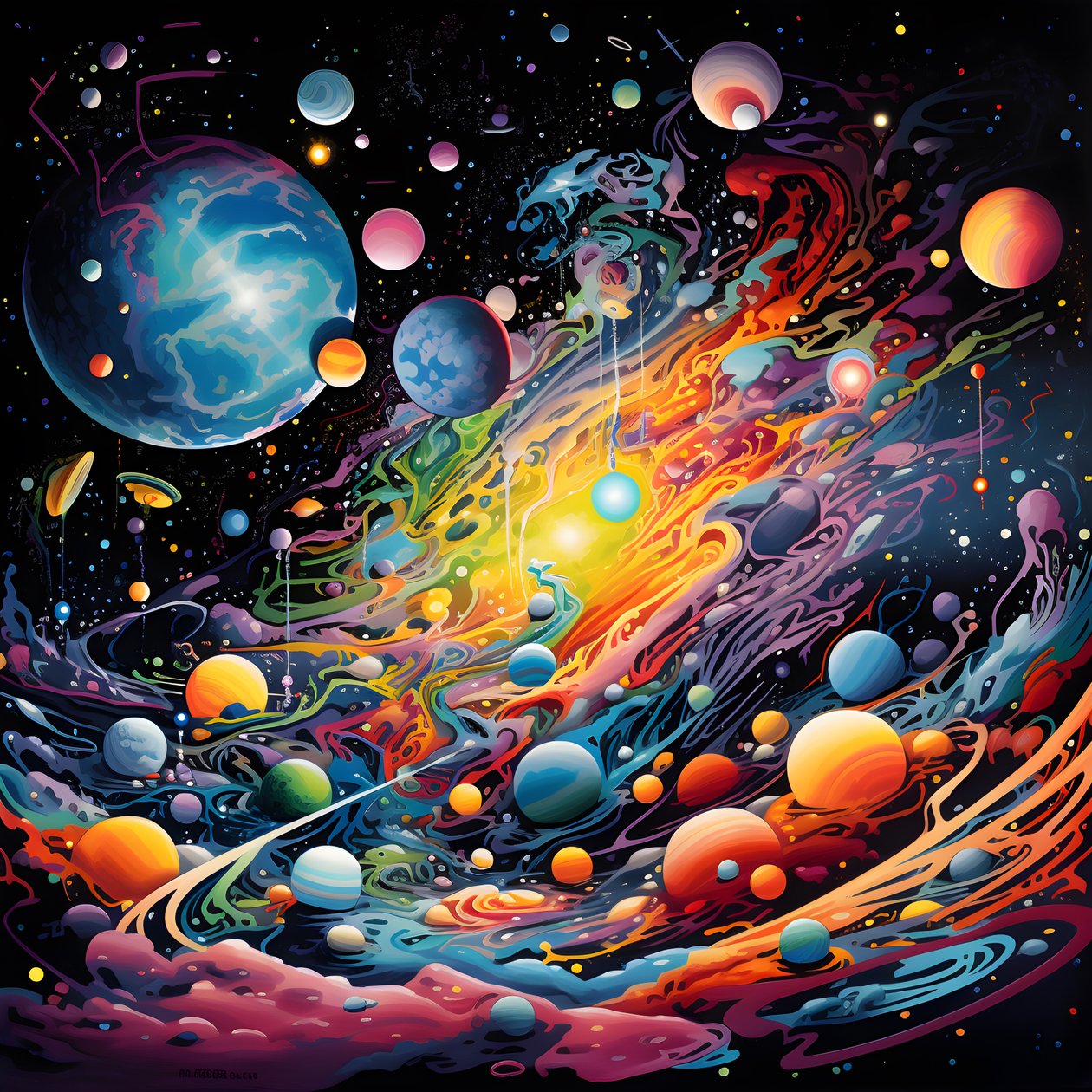 Planetarium im Weltraum 4 von Kurt Heppke