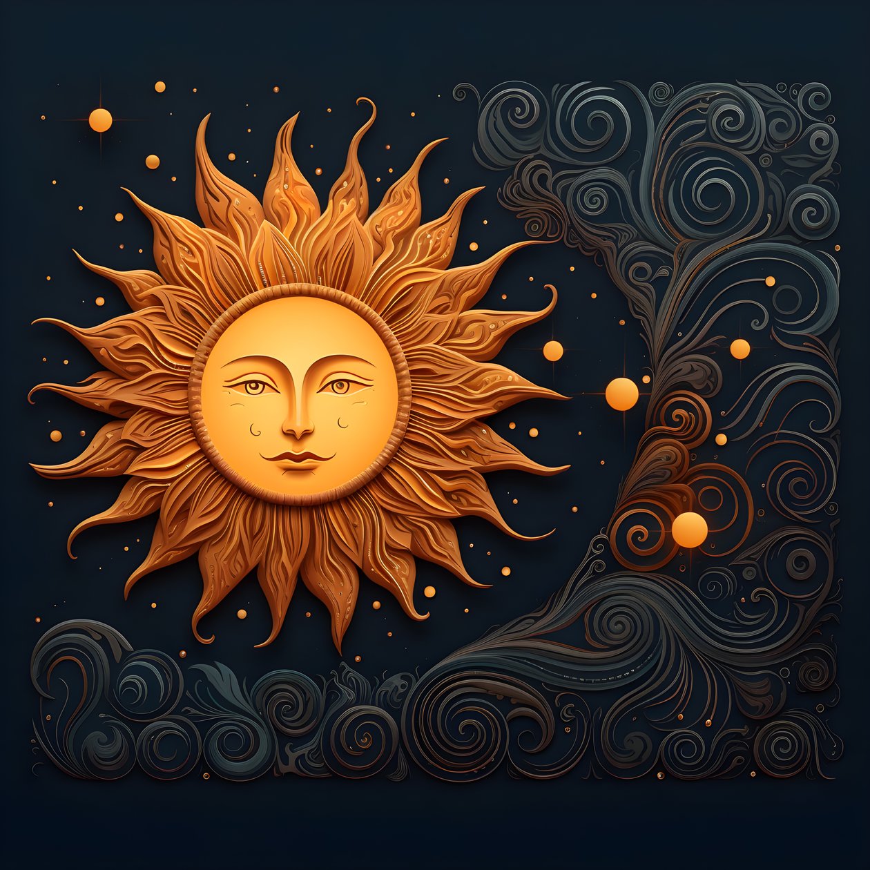 Sonne und Mond 3 von Kurt Heppke
