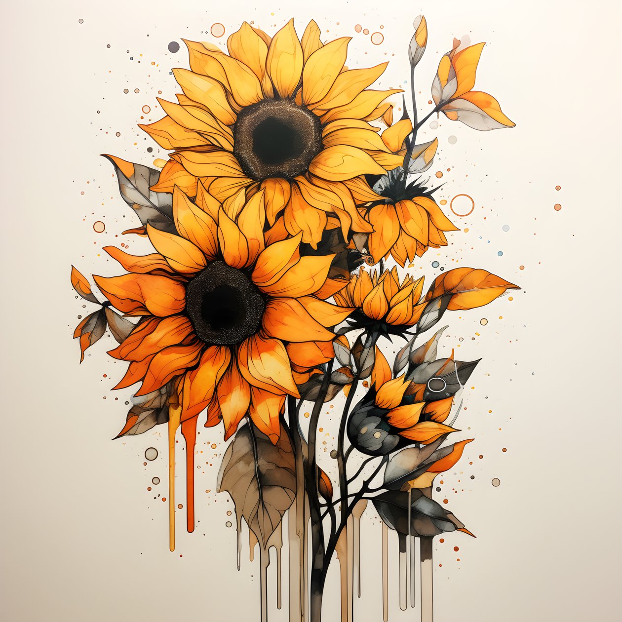 Sonnenblumen 2 von Kurt Heppke