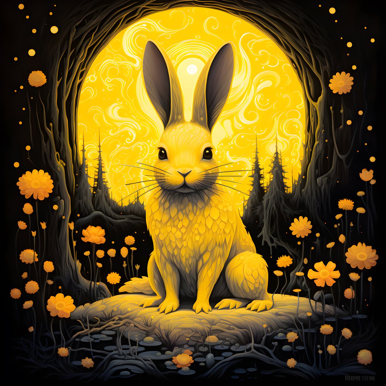 Ein gelber Hase von Kurt Heppke