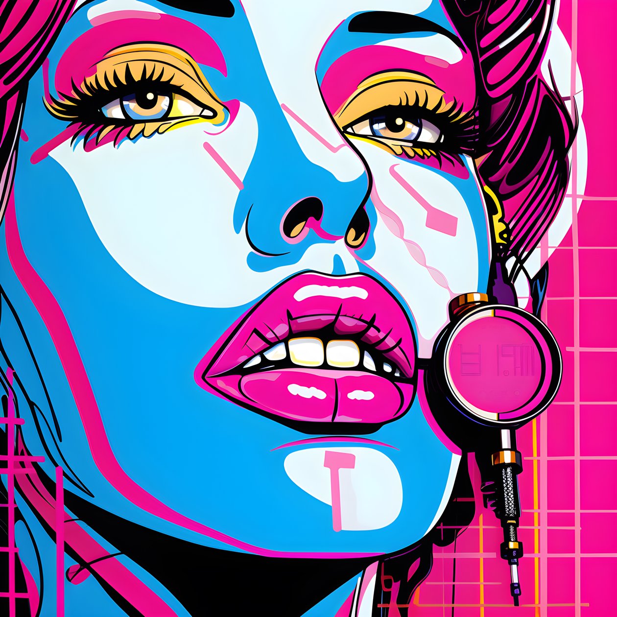 Hot Pink Lips 2 von Kurt Heppke