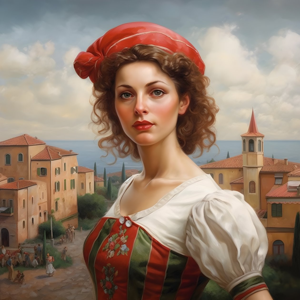 Italienische Frau 4 von Kurt Heppke