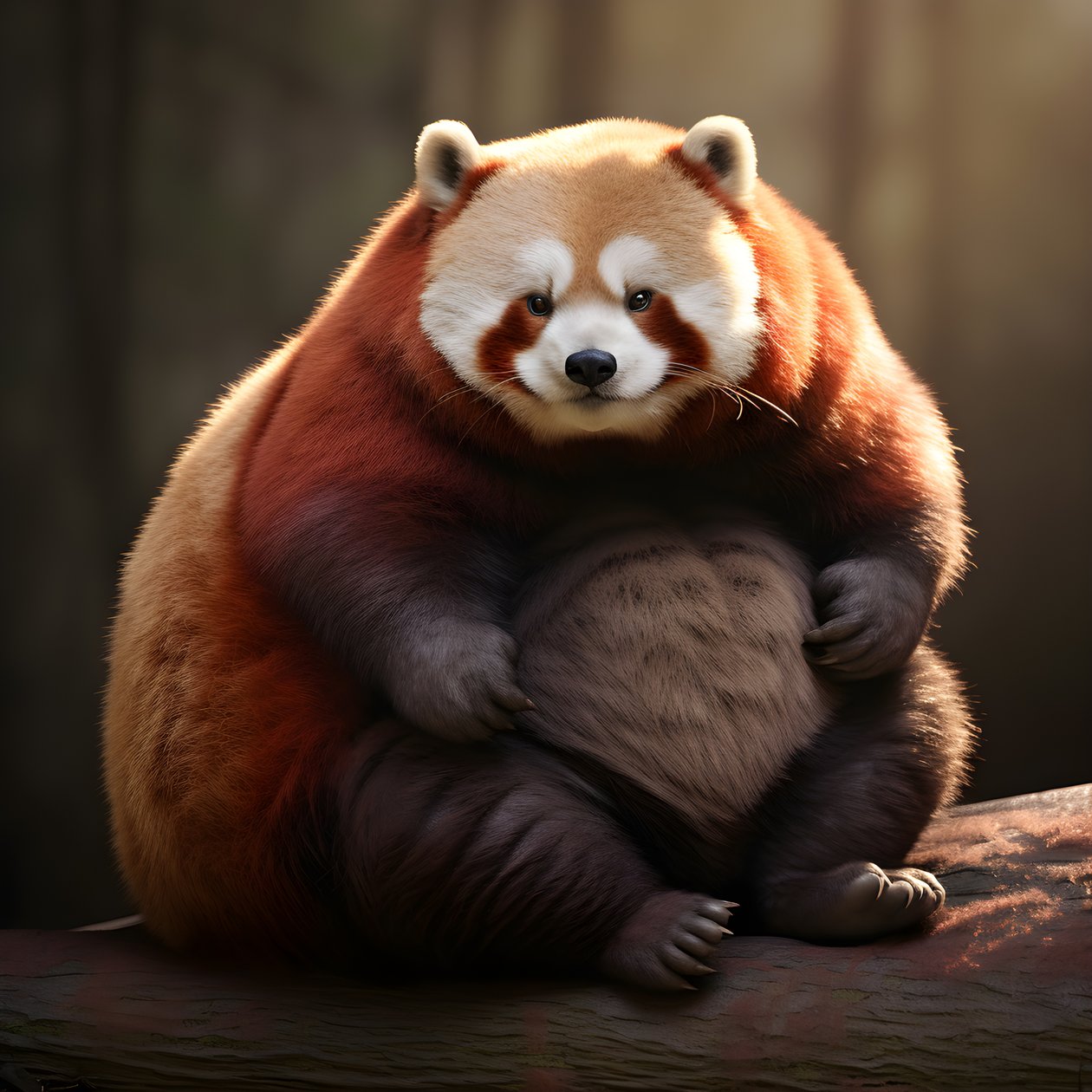 Roter Panda dickes Menschenkind 4 von Kurt Heppke
