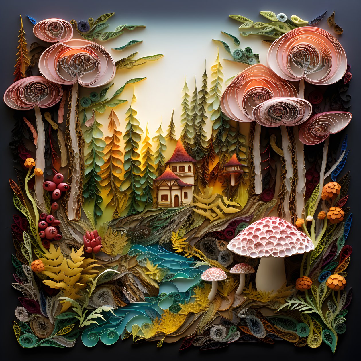 skurriles Waldversteck 1 von Kurt Heppke