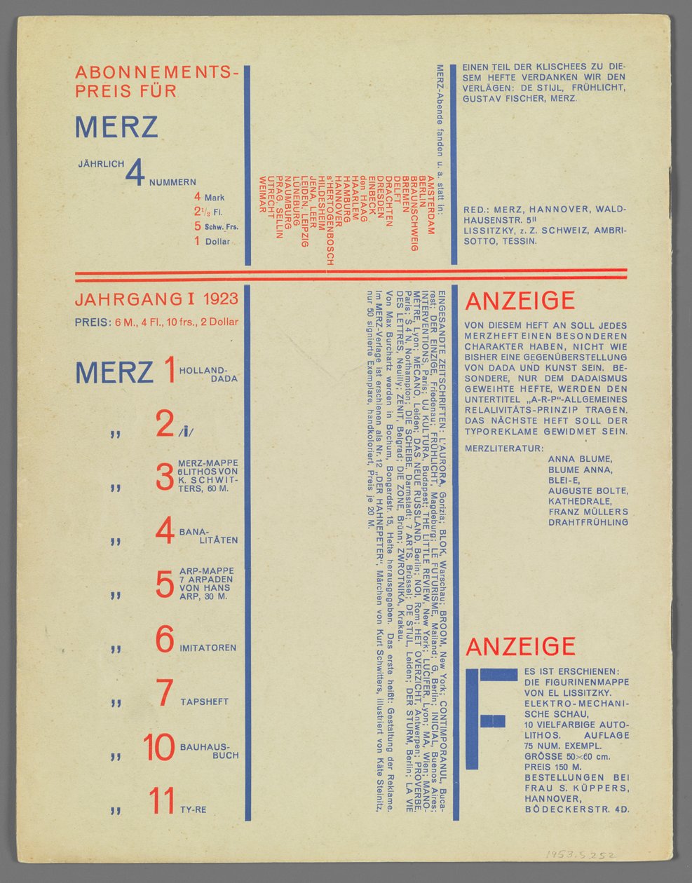 8. März 9 von Kurt Schwitters