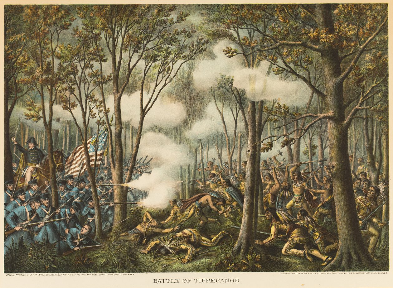 Schlacht von Tippecanoe von Kurz and Allison