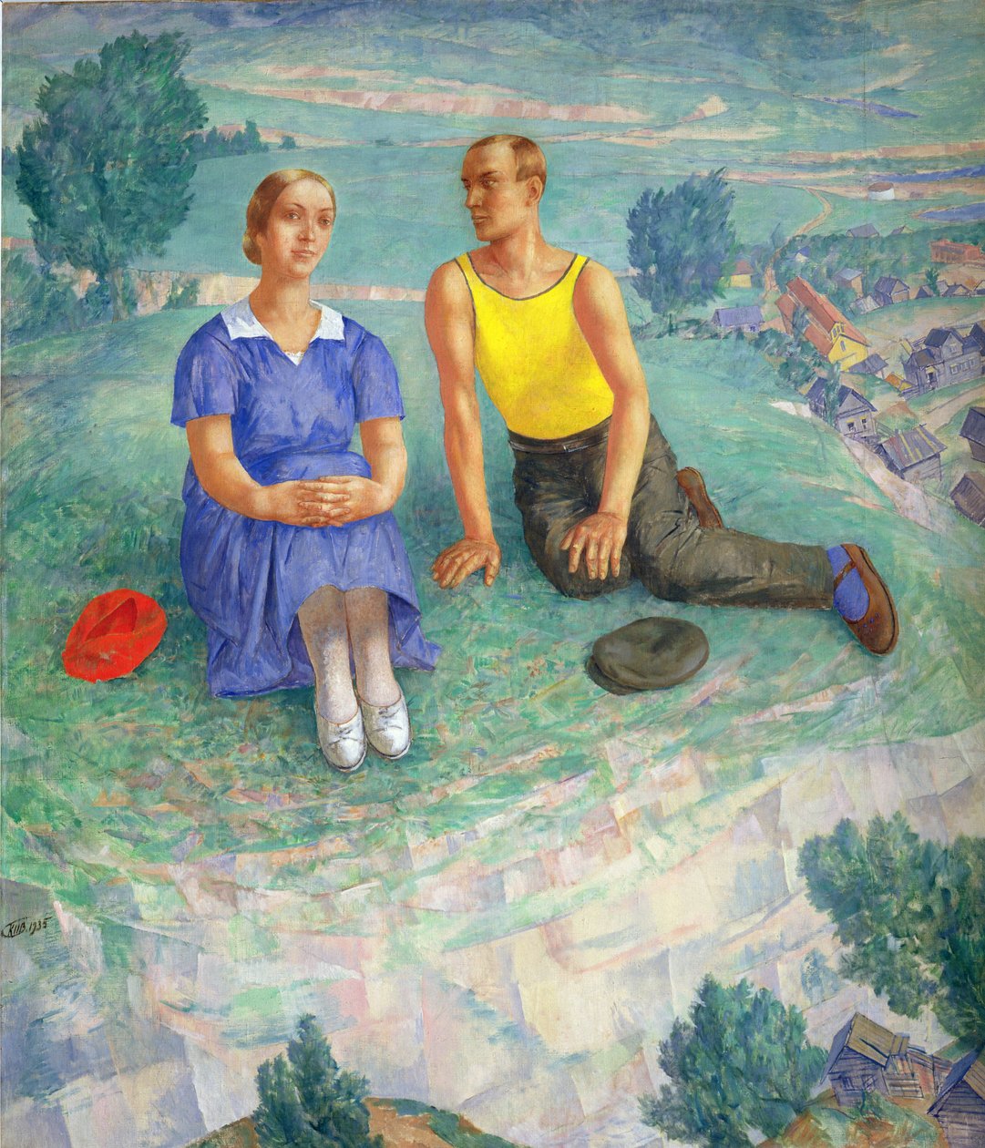 Frühling, 1935 von Kuzma Sergeevich Petrov Vodkin