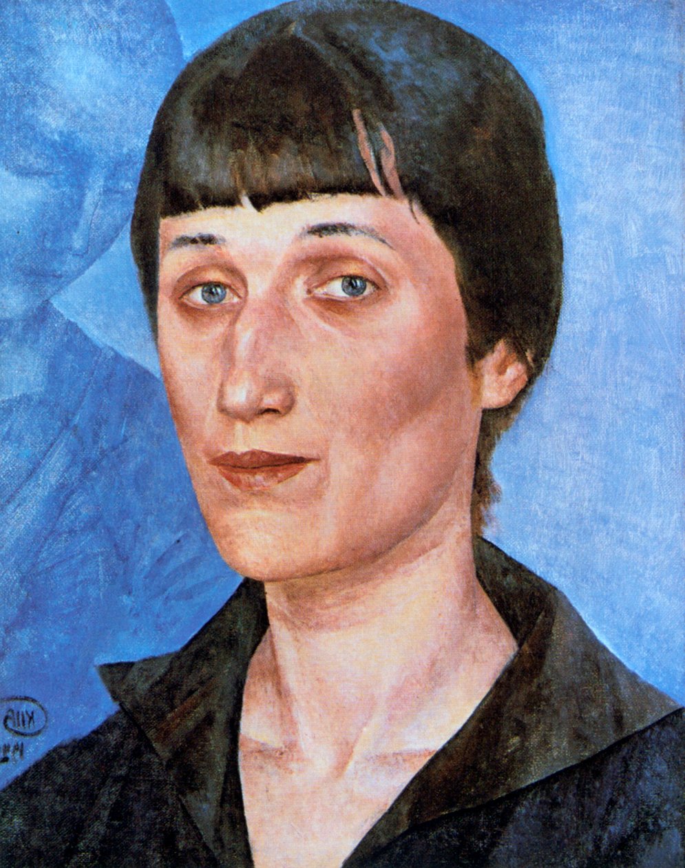 Porträt von Anna Achmatowa, 1922 von Kuz