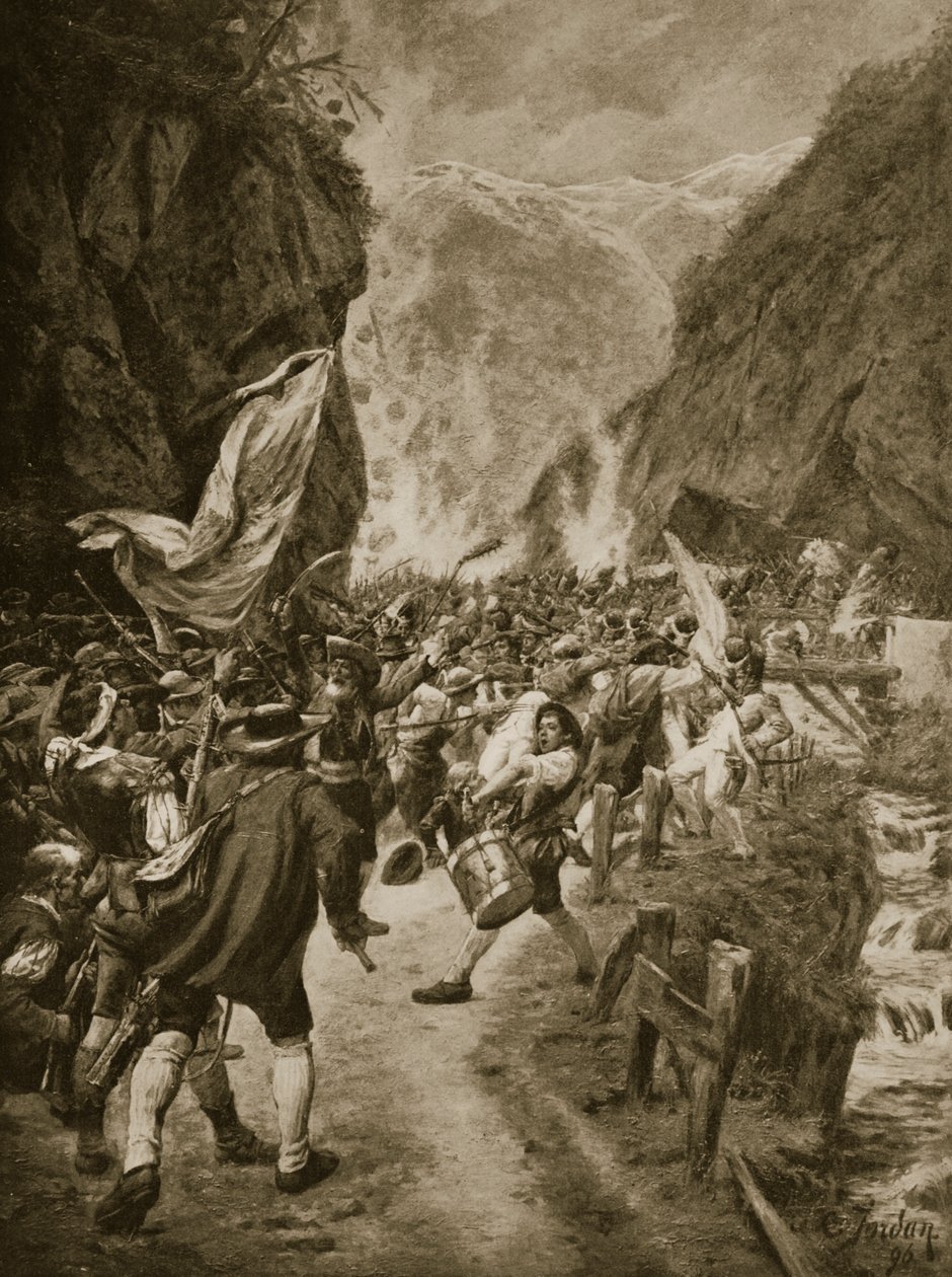 Der Aufstand der Tiroler, 1809 von L. Jordan