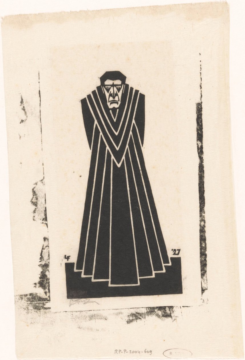 Priester in einer Toga von L. Fritz (signed by artist)