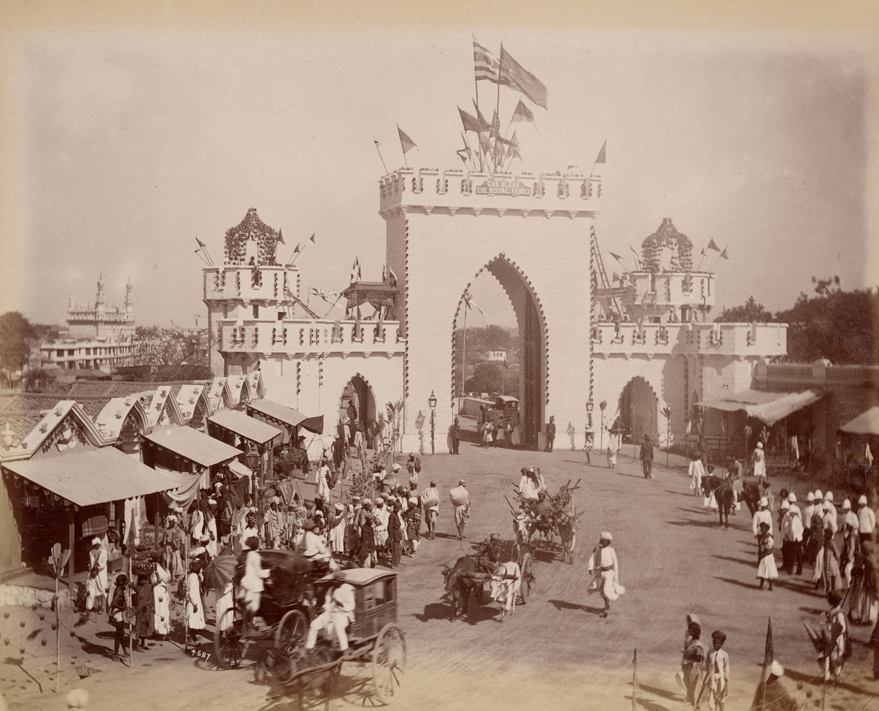 Stadttor, Hyderabad von Lala Deen Dayal