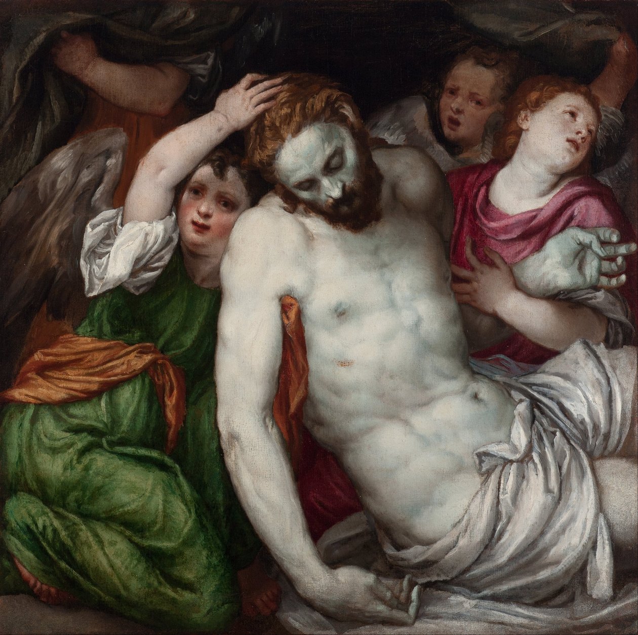 Pietà und Engel von Lambert Sustris