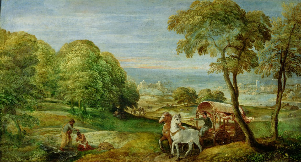 Die Taufe des äthiopischen Eunuchen durch St. Philippus von Lambert Sustris